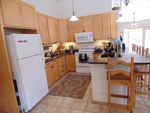 Well appointed kitchen with all the tools you will need for wonderful meals. 