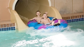 Two Huge Water Slides for big kids and adults.  Smaller Slides for younger kids.