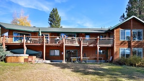 view of the Mountain View Retreat from the river