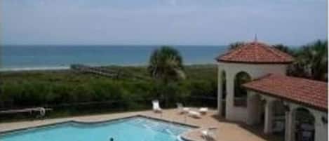 Beach Club Pool with Ocean View - Surf Club has 2 pools. One heated and one not.