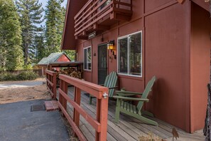 Relax on the front porch with your favorite beverage.