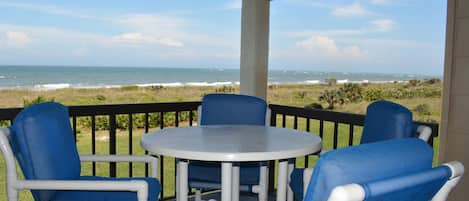 Private ocean front deck