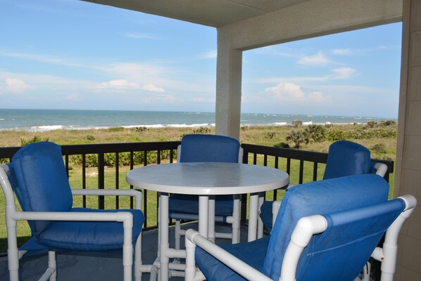 Private ocean front deck