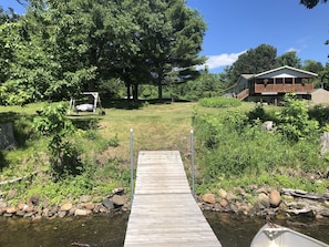 View of property from the fishing dock  