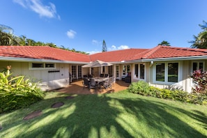 spacious covered lanai