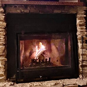 Wood Burning Fireplace