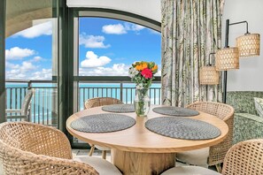 This is one of a few condo at this resort with an extended wrap-around balcony!
