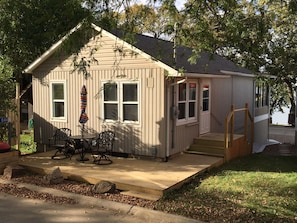 View of house from the front deck side. 