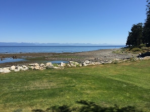 View as seen from the patio with the mainland mountains in the distance