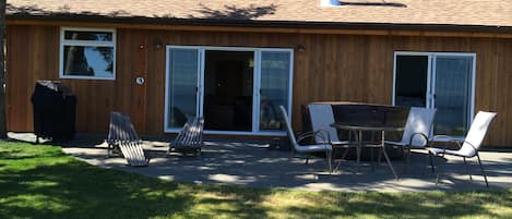 Cottage exterior as seen from the waterfront