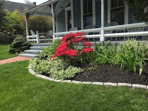 Farmer's porch and front garden