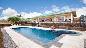 Large private pool and spa