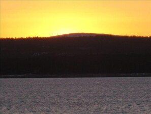 Sunset View over Cadillac Mountain from the back deck