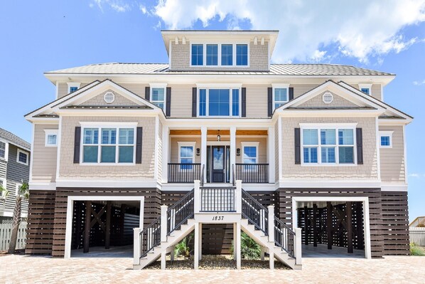 Street View of Oceanfront Home