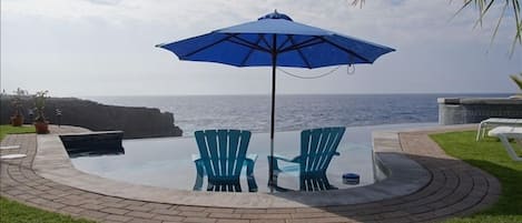 Imagine sitting in these chairs watching the ocean, the whales and the sunset