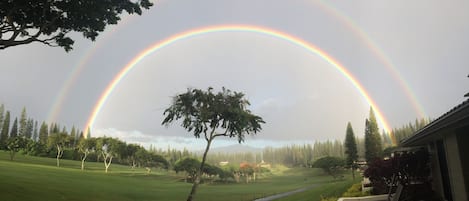 Double rainbow from our lanai.