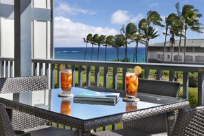 Beautiful ocean views from the lanai