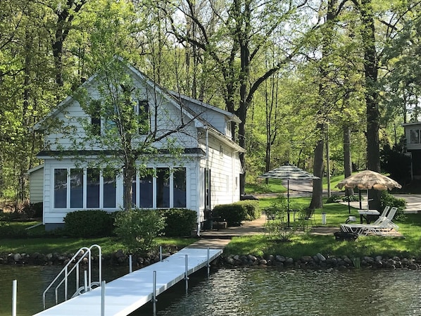Our Lake House viewed from the Dock