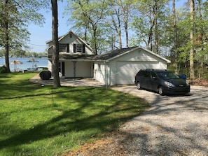 Our Vacation home - shaded lot and driveway