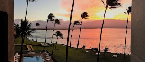 Sunrise is breathtaking from the Maalaea Kai Penthouse Suite!