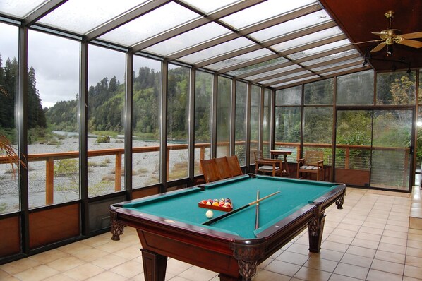 Sun Room and Pool Table