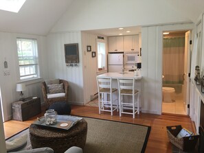 Great natural  light from skylight and windows