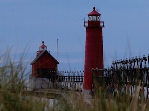 Our famous Grand Haven pier and lighthouse