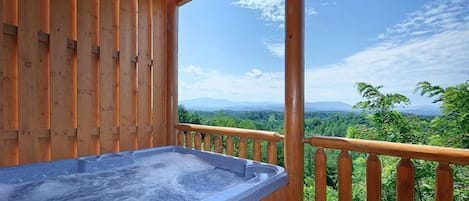 Relax and enjoy the view from our back deck