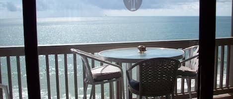 Gorgeous ocean view from the living room.