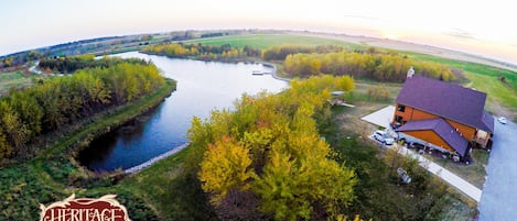 Top view of property