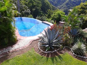 View of Pool from Balcony