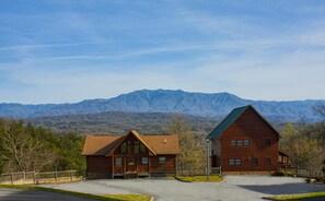 Beautiful Street View of Mt. LeConte (This is not the view from the private porch of the cabin)