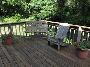 Enjoy the large deck