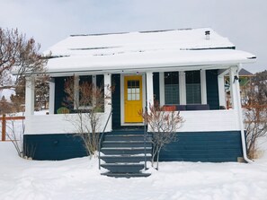 Front porch. Faces south. Great views of pintlers, philipsburg, and discovery