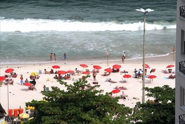 View from both patios.  Very close to the ocean and always activity to watch.