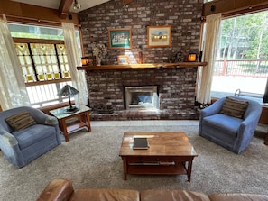 Living Room with Fireplace