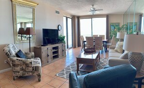 Living room as seen from the kitchen