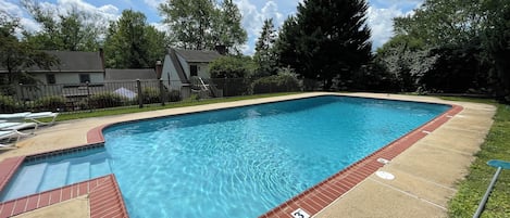 Your refreshing pool with a view of your guesthouse.