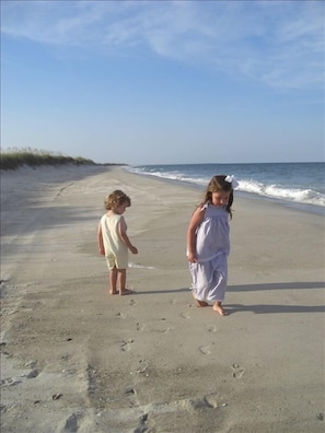 An afternoon on East Beach right in front of our house.
