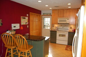 Updated kitchen is equipped with all the amenities of home!