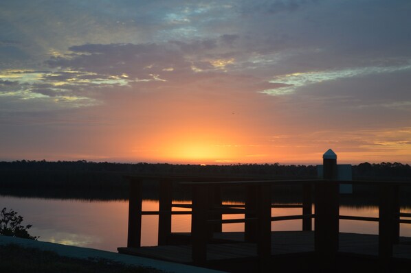Beautiful sunrise .