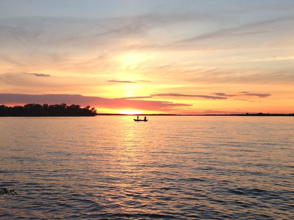 some of the best Bass-fishing on the lake is right along our waterfront