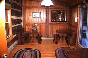 Partial view of dining room capable of accommodating 32 people