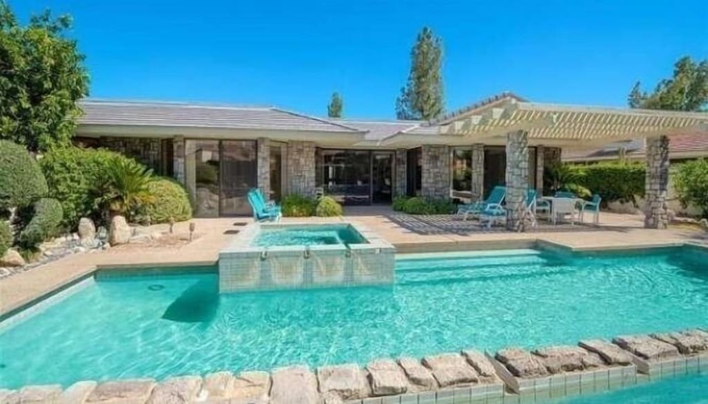 Stunning and private, with pool, spa, and gorgeous mountain views.