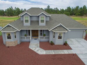 Front aerial view