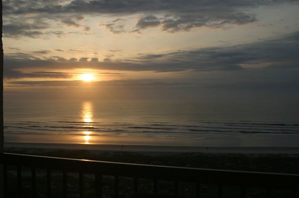 You will witness some beautiful sunrises. This one is from the balcony