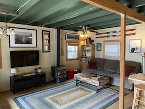 New living room furniture and wall-mounted TV!