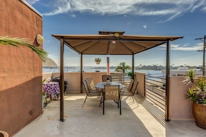 Third Floor community patio with great Bay views