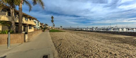 Our bay looking north on a beautiful morning with endless bike/walking paths