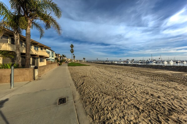 Our bay looking north on a beautiful morning with endless bike/walking paths